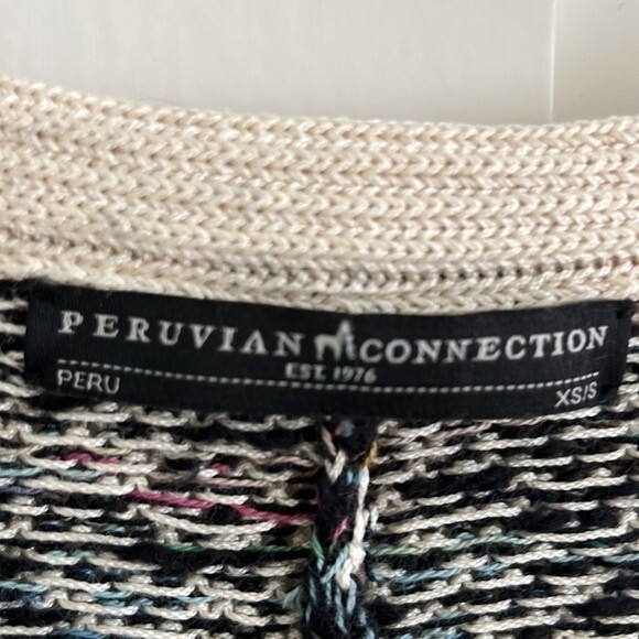NWOT Peruvian Connection Pima Cotton aztec Boho Pullover Sweater XS / S - Picture 2 of 9